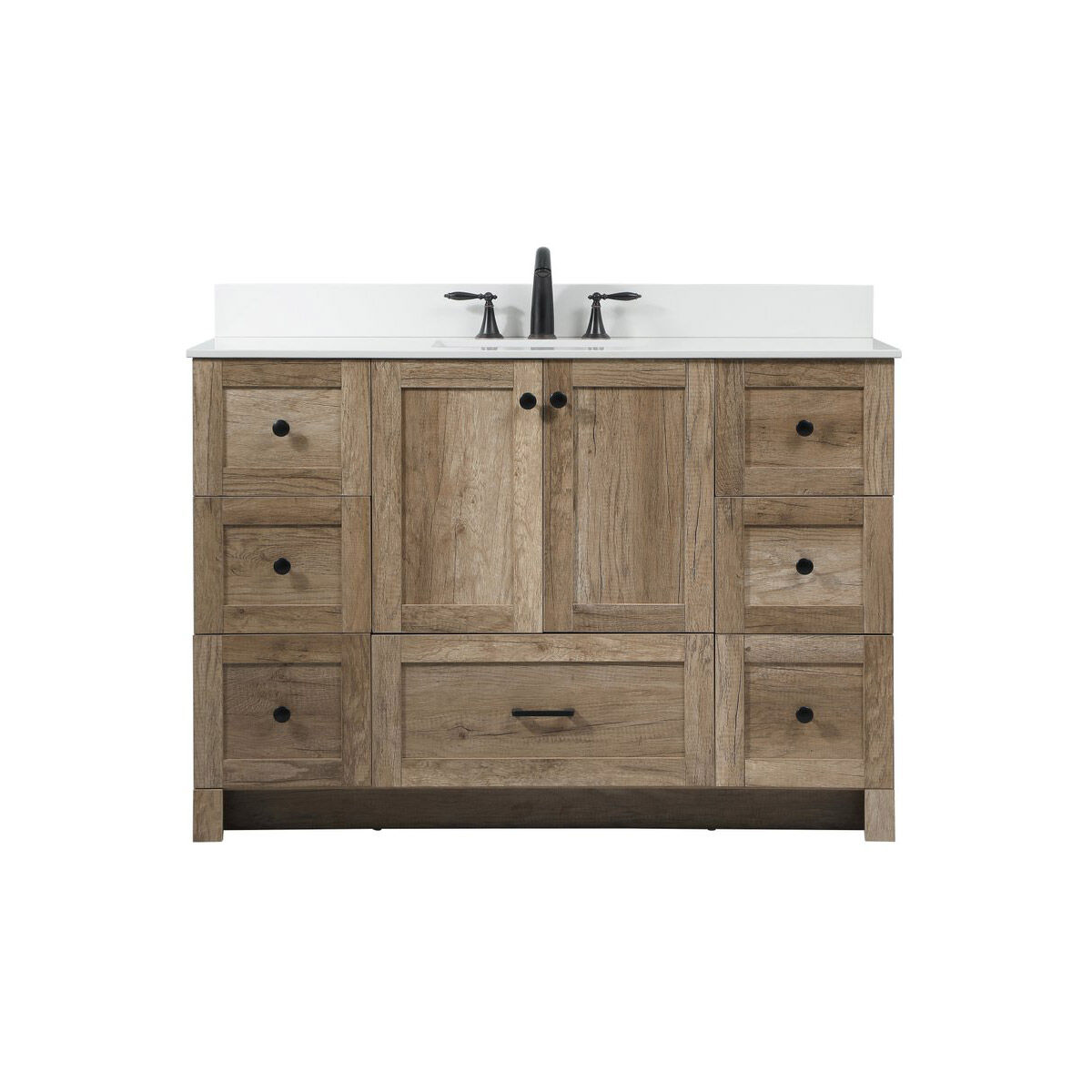 Soma 48 X 19 X 34 inch Natural Oak Vanity Sink Set