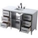 Millie 54 X 35 inch Grey Bathroom Vanity Cabinet