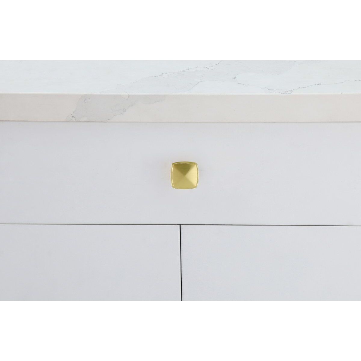 Marcel Brushed Gold Hardware Cabinet Knob, Set of 10