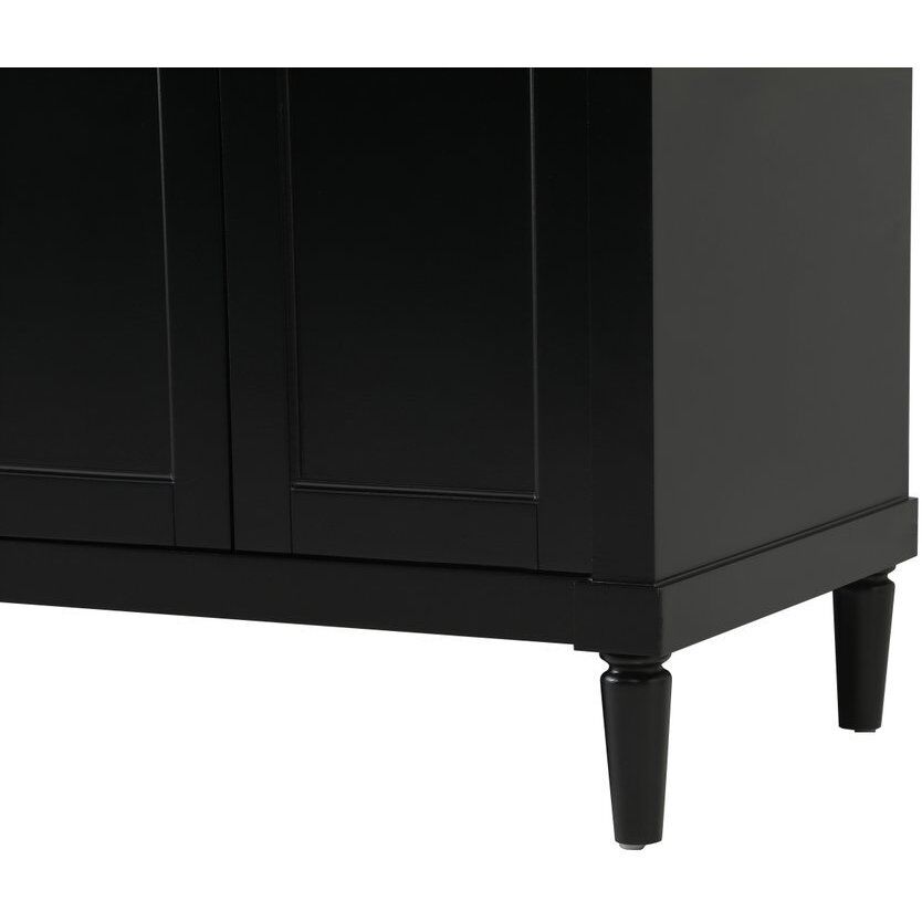 Bennett 72 X 21 X 35 inch Black Vanity Sink Set