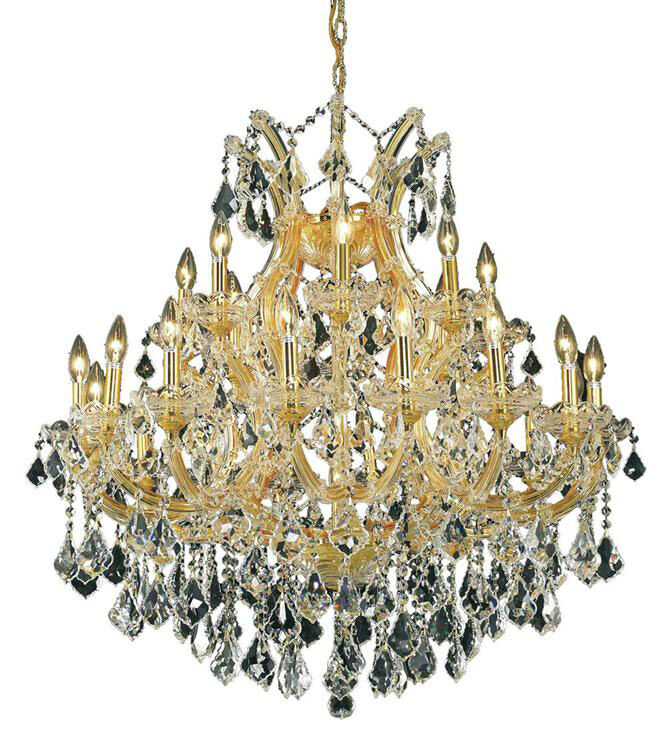 Maria Theresa 24 Light 36 inch Gold Dining Chandelier Ceiling Light in Clear, Royal Cut