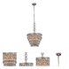 Nordic 4 Light 16 inch Antique Silver Pendant Ceiling Light in Antique Sliver, Urban Classic