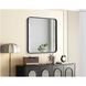 Remy 30 X 30 inch Black Mirror