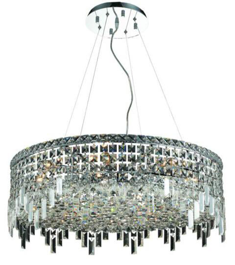Maxime 12 Light 28 inch Chrome Dining Chandelier Ceiling Light in Royal Cut