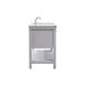 Clement 60 X 22 X 34 inch Grey Bathroom Vanity Cabinet