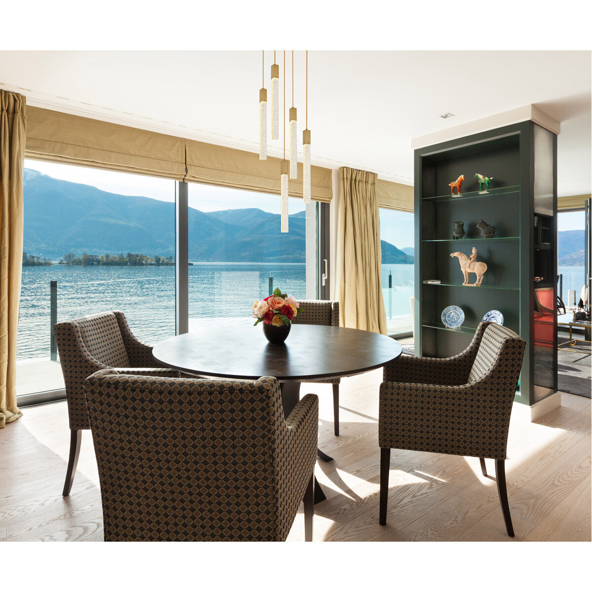 Weston 5 Light 16 inch Satin Gold Pendant Ceiling Light