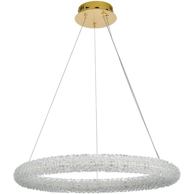 Bowen 1 Light 26 inch Satin Gold Chandelier Ceiling Light