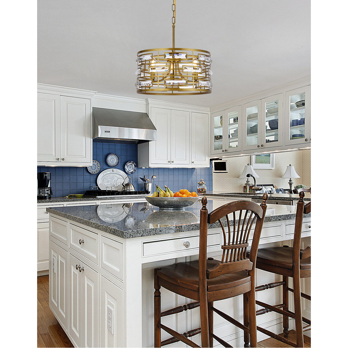 Kennedy 3 Light 17 inch Brass Pendant Ceiling Light