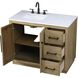 Chase 42 X 34 inch Linen Oak Bathroom Vanity Cabinet