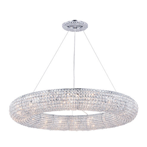 Paris 18 Light 41 inch Chrome Chandelier Ceiling Light, Royal Cut Clear Crystal 