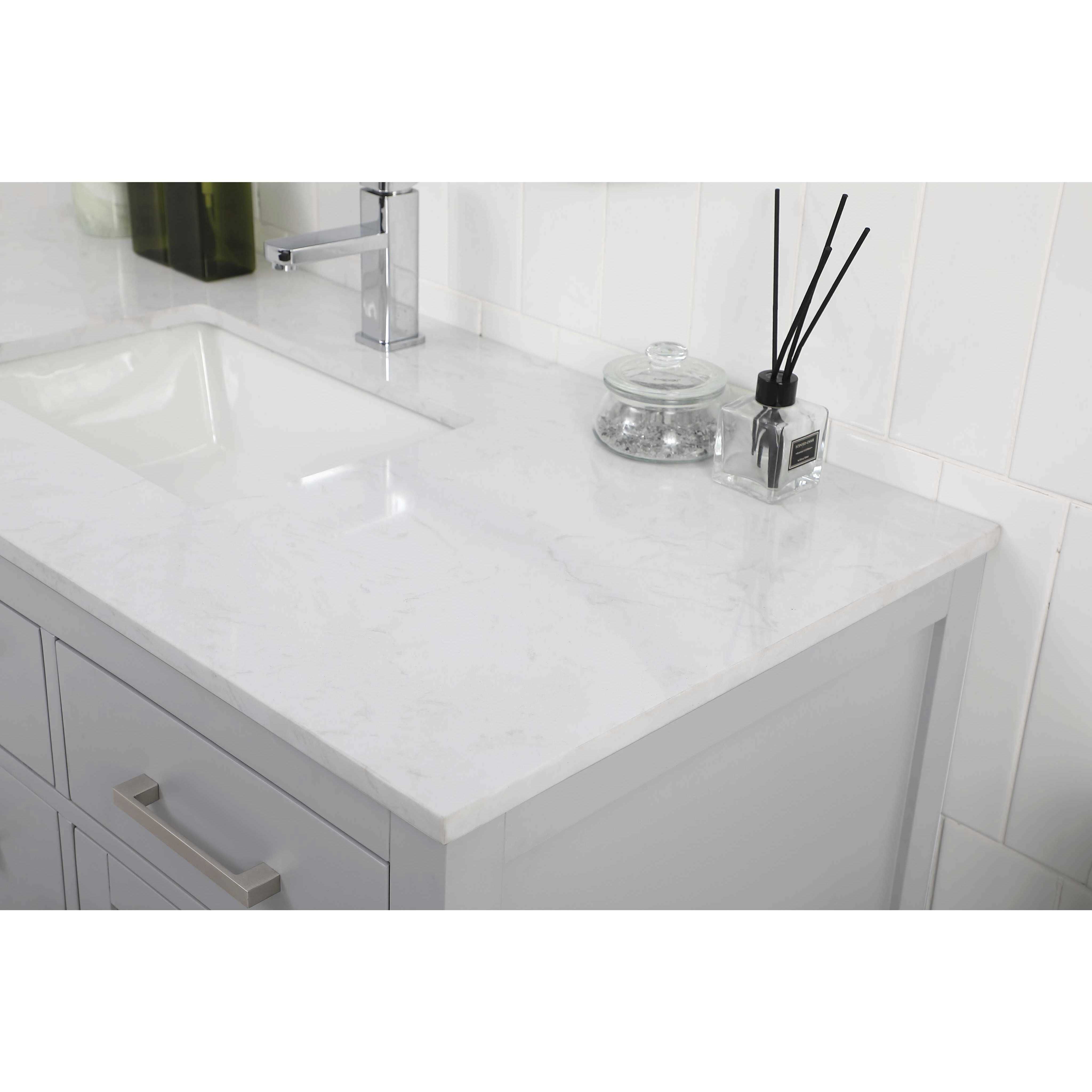 Lewis 48 X 22 X 34 inch Grey Vanity Sink Set