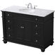 Wesley 48 X 22 X 35 inch Black Vanity Sink Set