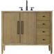 Blakely 42 X 34 inch Linen Oak Bathroom Vanity Cabinet