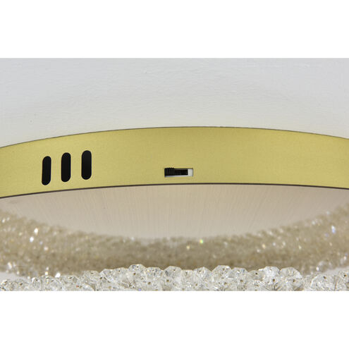 Bowen 1 Light 18 inch Satin Gold Flush Mount Ceiling Light