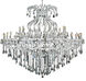 Maria Theresa 49 Light 72 inch Chrome Foyer Ceiling Light in Clear, Royal Cut