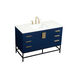 Eugene 48 X 22 X 34 inch Blue Vanity Sink Set