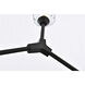 Zayne 4 Light 29 inch Black Pendant Ceiling Light
