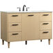 Baldwin 48 X 22 X 34 inch Maple Vanity Sink Set