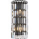 Maxime 2 Light 4 inch Black and Clear Wall Sconce Wall Light