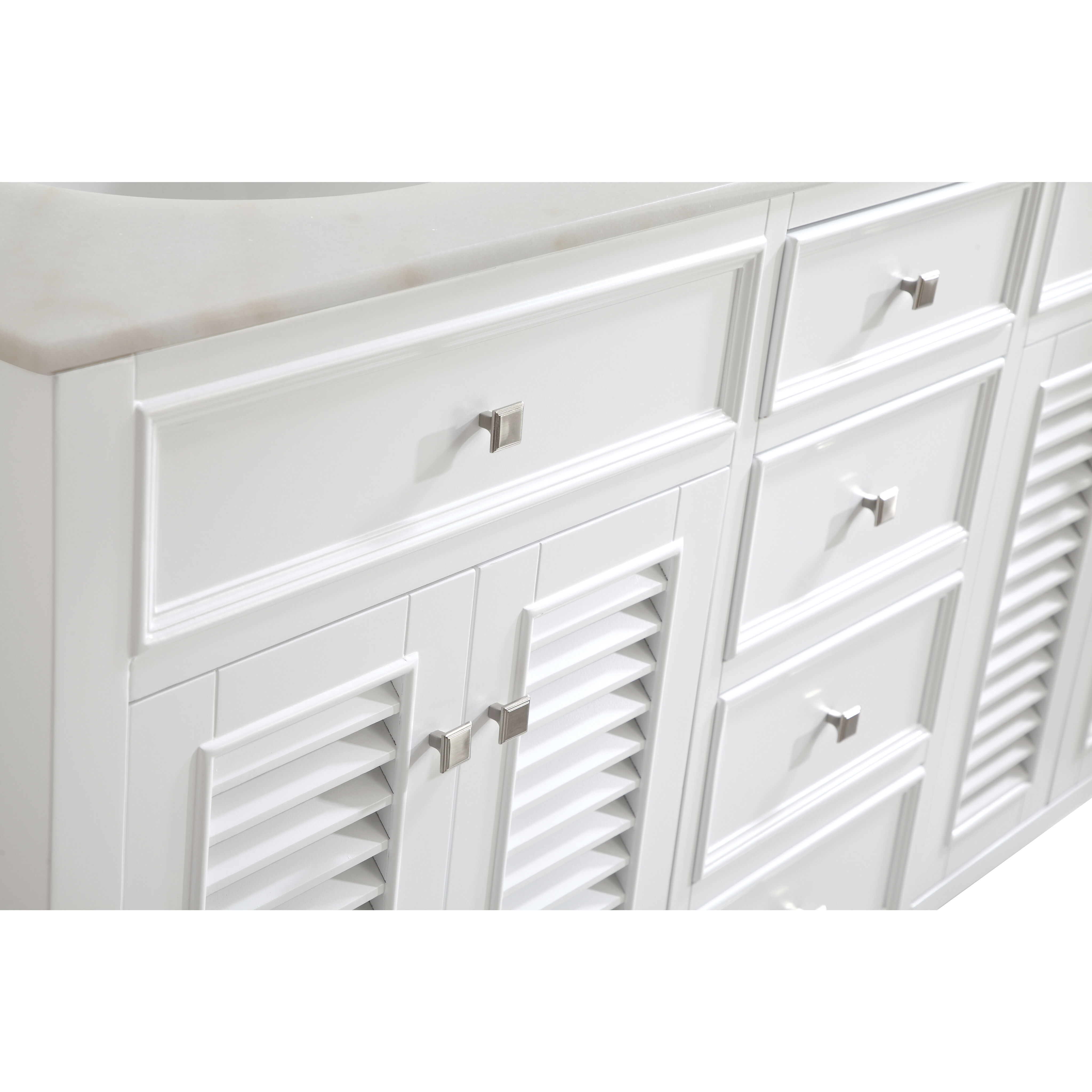 Cape Cod 60 X 35 inch White Vanity Set