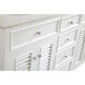 Cape Cod 60 X 35 inch White Vanity Set