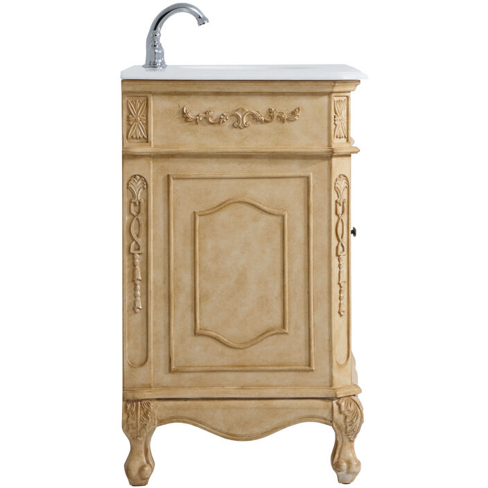 Danville 42 X 21 X 36 inch Antique Beige Vanity Sink Set
