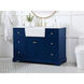 Franklin 48 X 22 X 35 inch Blue Bathroom Vanity Cabinet