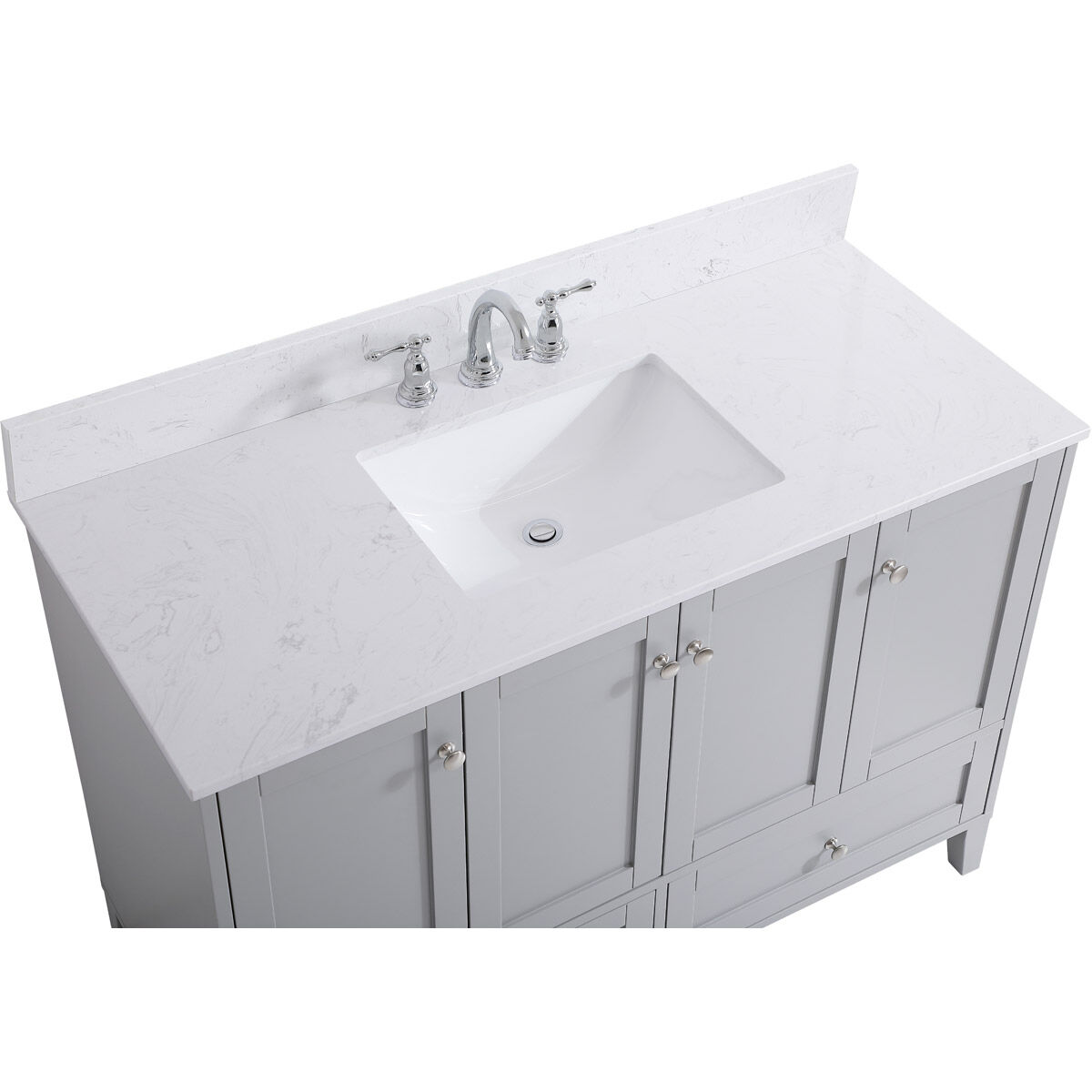 Sommerville 48 X 22 X 34 inch Grey Vanity Sink Set in Gray