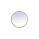 Pier 24 X 24 inch Brass LED Mirror