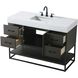 Caroline 48 X 34 inch Mocha Brown Bathroom Vanity Cabinet