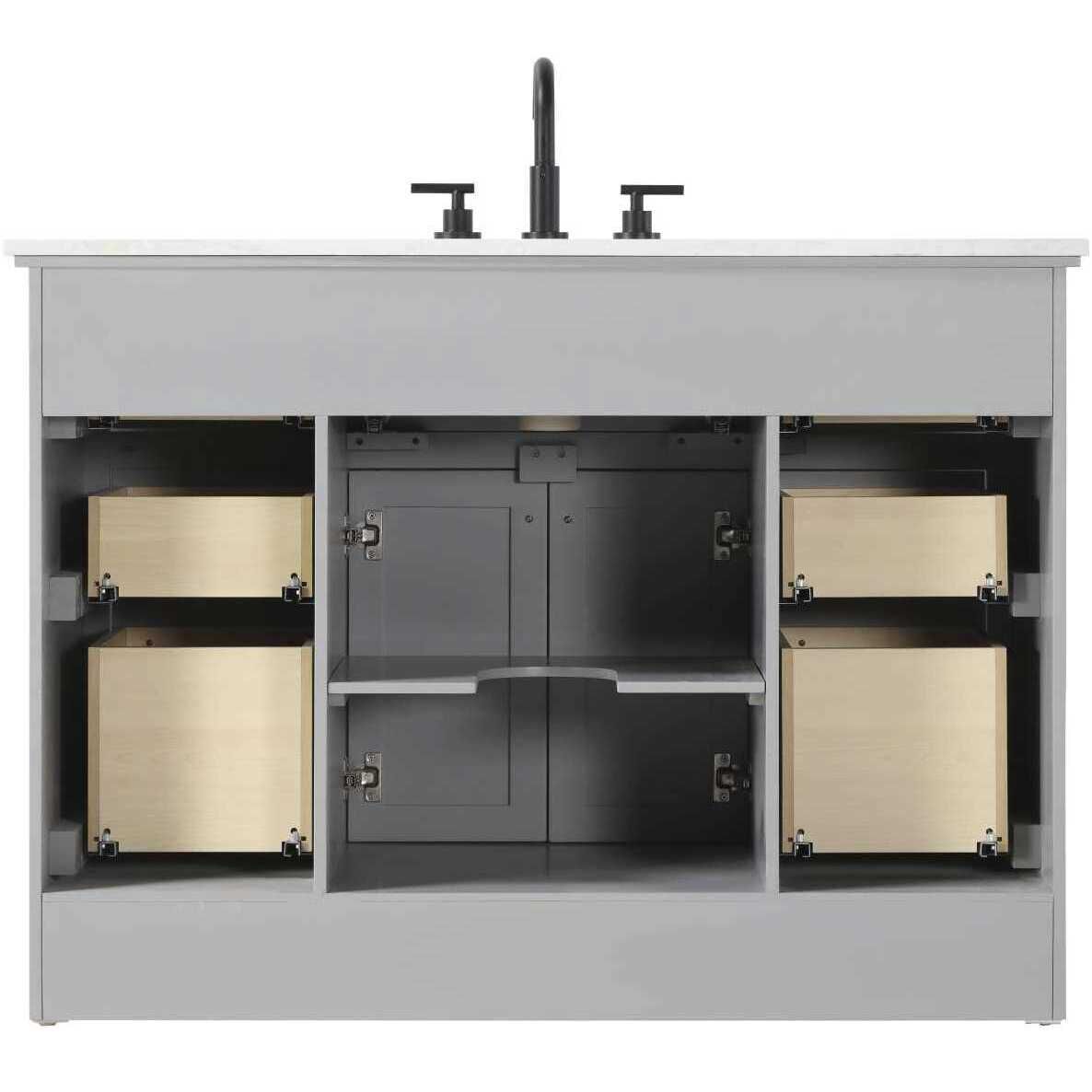 Remington 48 X 35 inch Grey Bathroom Vanity Cabinet