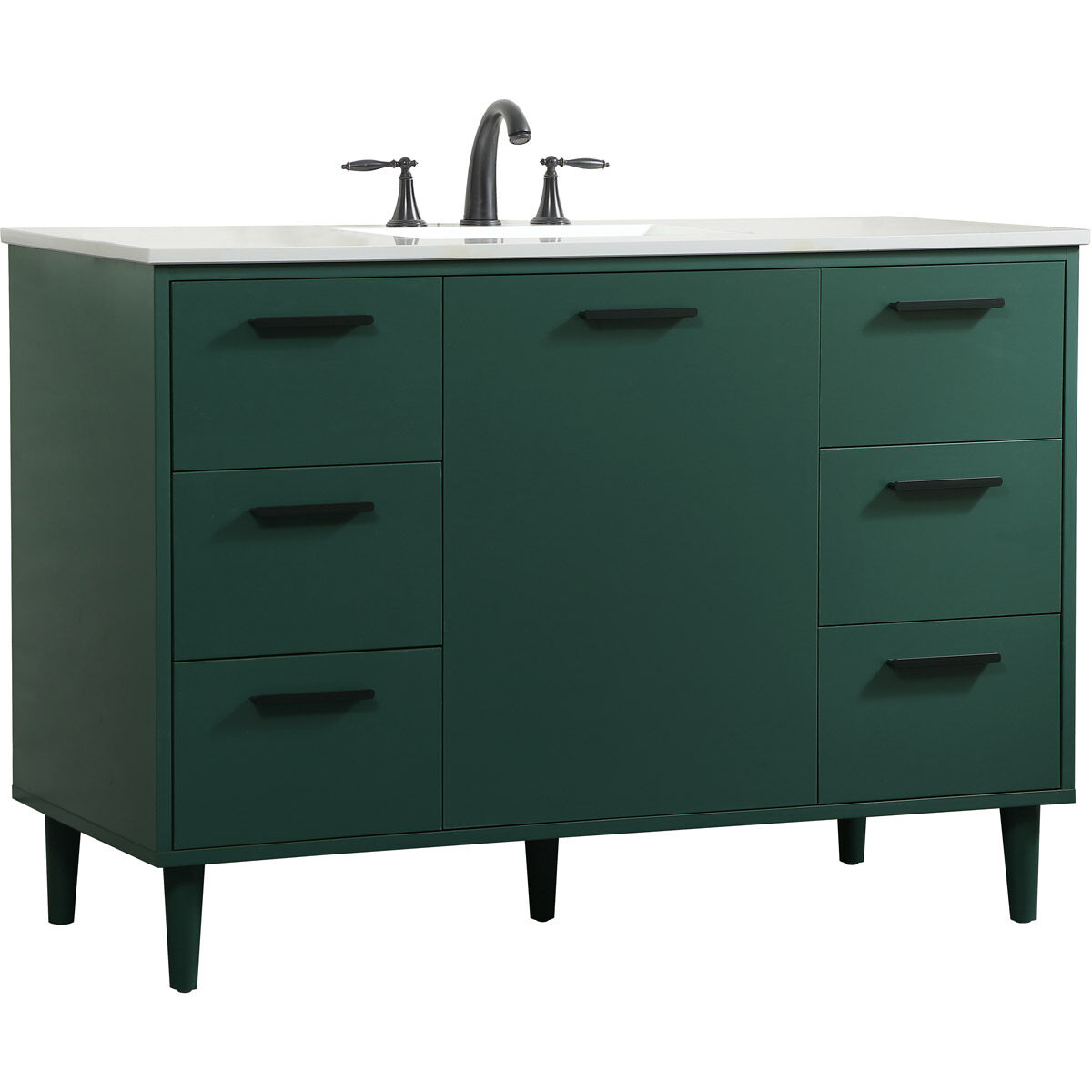 Baldwin 48 X 22 X 34 inch Green Vanity Sink Set