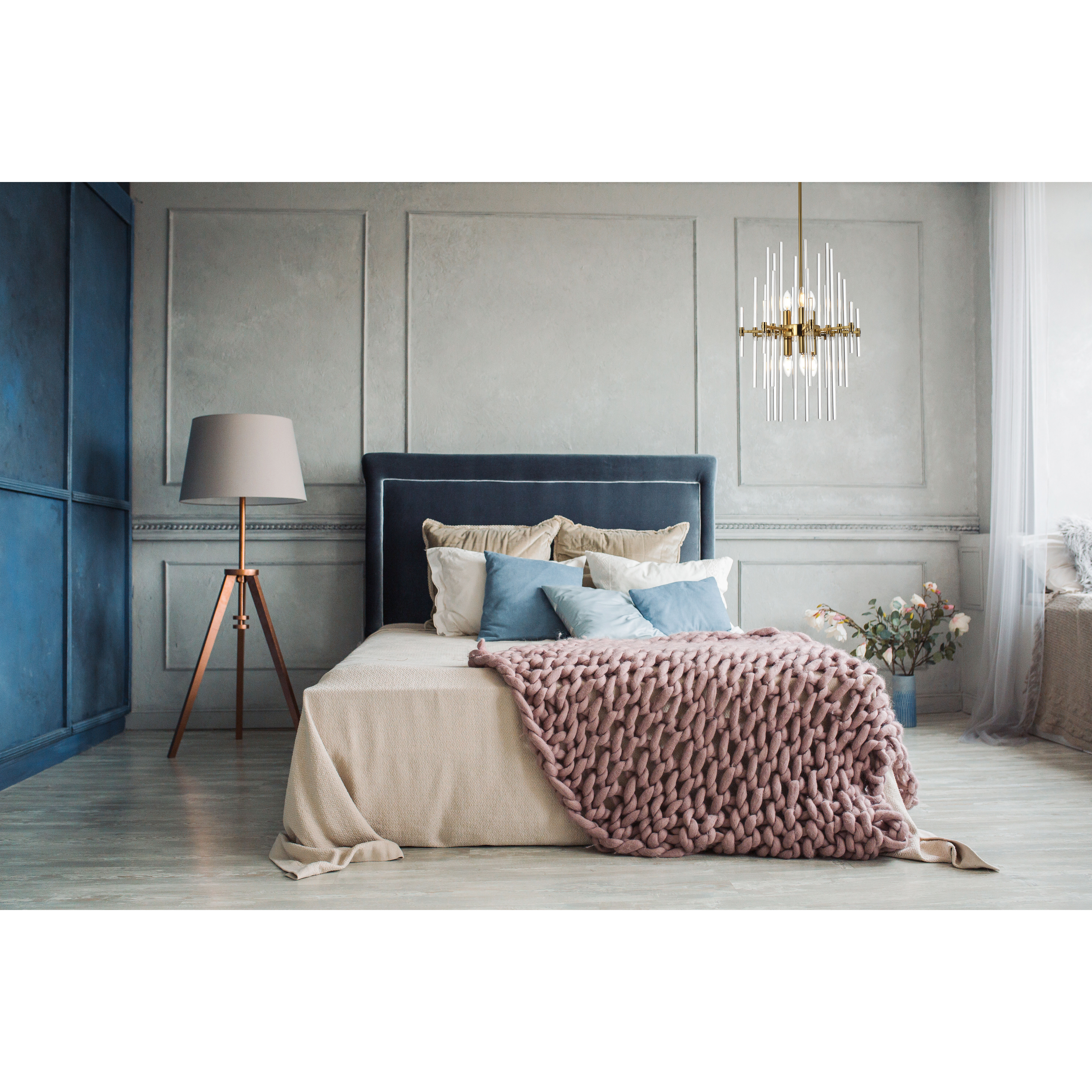 Sienna 6 Light 17 inch Gold Pendant Ceiling Light