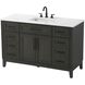 Virginia 54 X 35 inch Mocha Brown Bathroom Vanity Cabinet