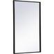 Monet 28 X 18 inch Black Wall Mirror