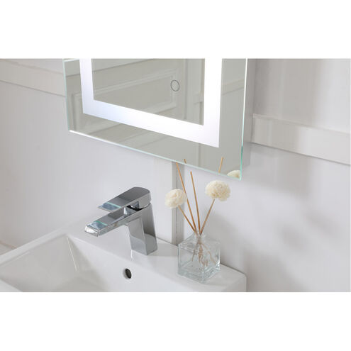 Helios 30 X 18 inch Silver Lighted Wall Mirror