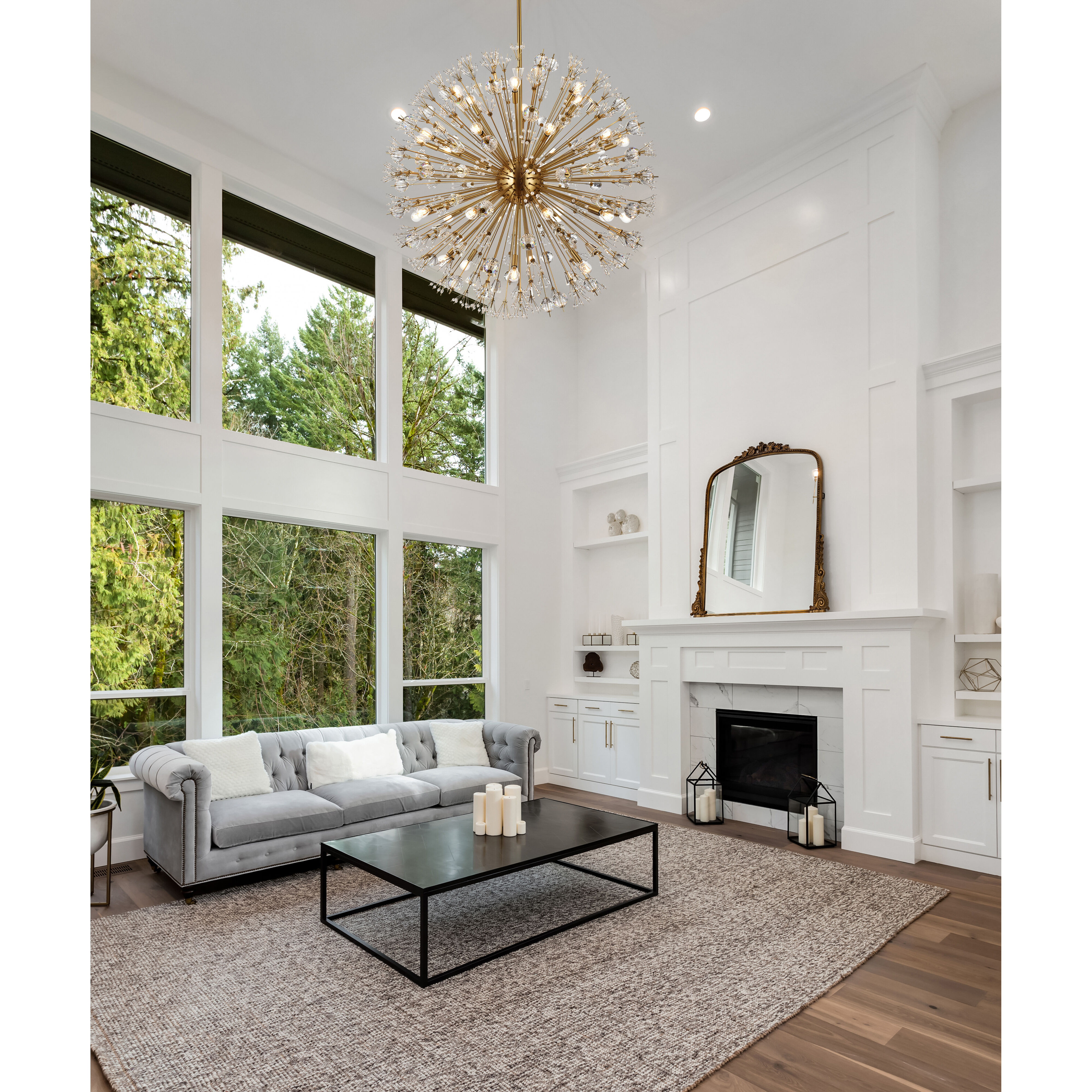 Vera 32 Light 44 inch Gold Pendant Ceiling Light