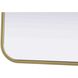 Remy 40 X 22 inch Brass Mirror