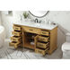 Americana 60 X 22 X 35 inch Natural Wood Vanity Sink Set