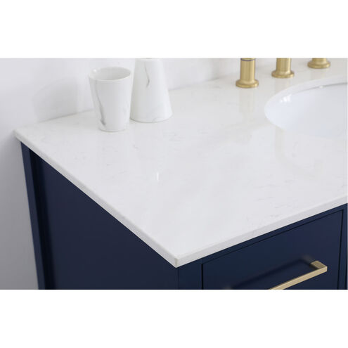 Irene 48 X 22 X 34 inch Blue Vanity Sink Set