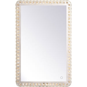 Evelyn 32 X 20 inch Chrome Lighted Wall Mirror