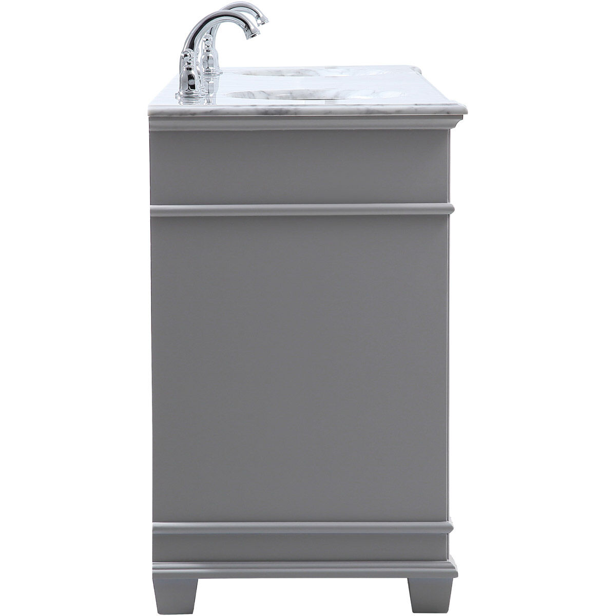 Wesley 72 X 21.5 X 35 inch Grey Vanity Sink Set in Gray