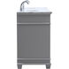 Wesley 72 X 22 X 35 inch Grey Vanity Sink Set
