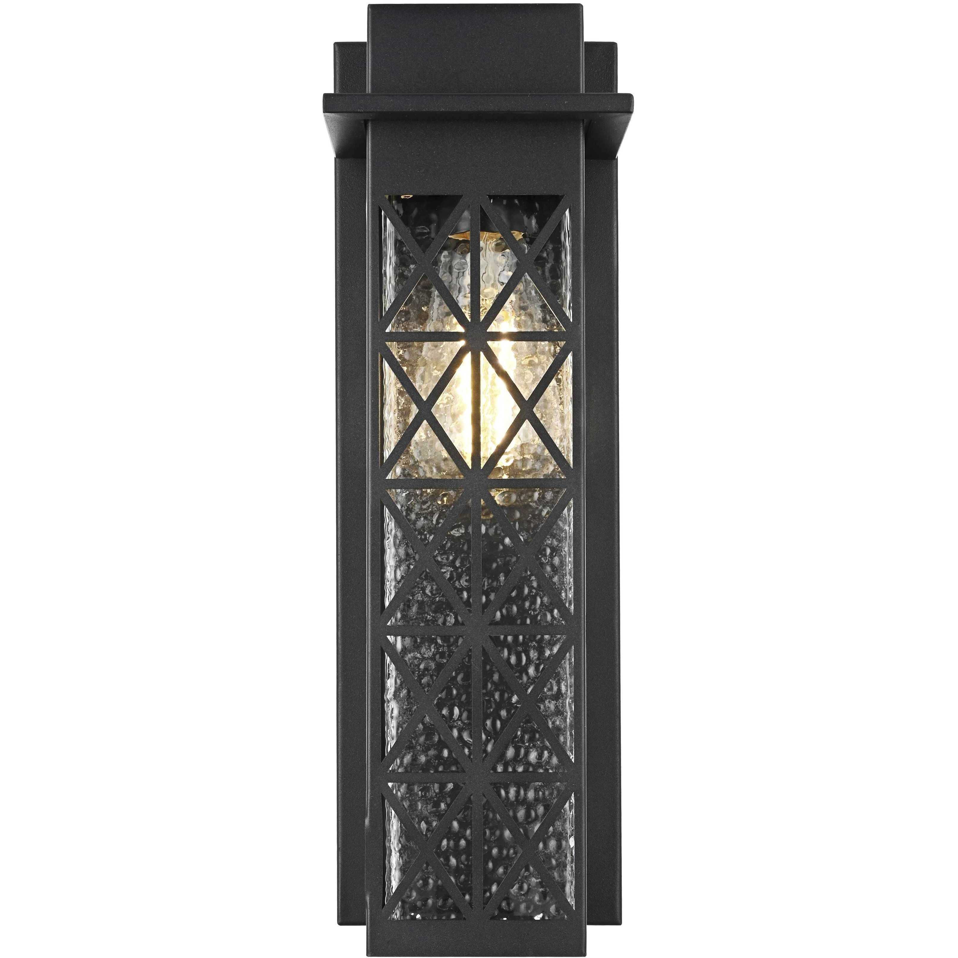 Wildey 1 Light 15 inch Black Outdoor Wall Sconce