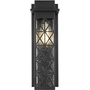 Wildey 1 Light 15 inch Black Outdoor Wall Sconce