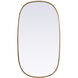 Brynn 36 X 20 inch Brass Mirror in 20 x 36