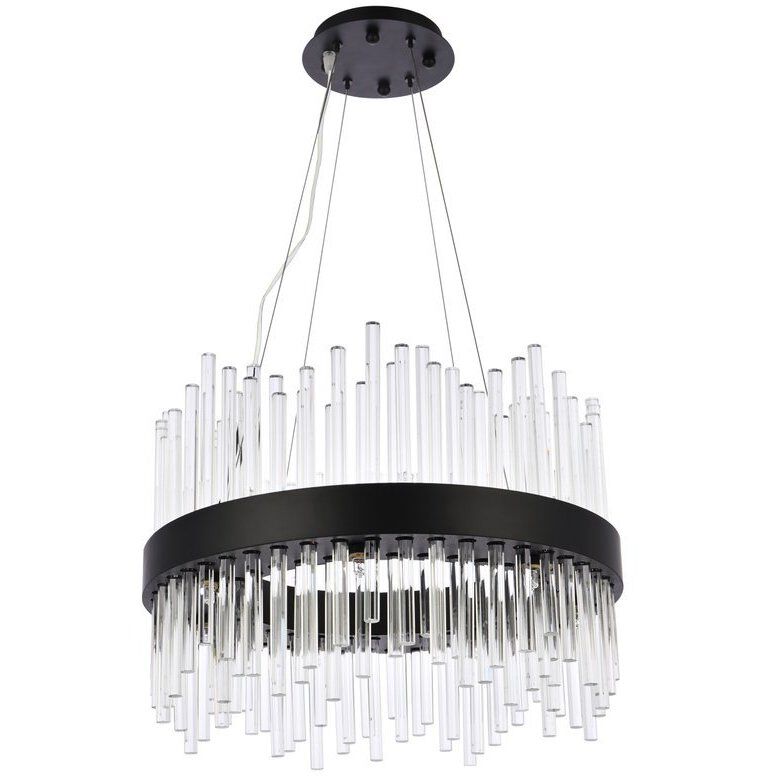 Dallas 14 Light 20 inch Black Pendant Ceiling Light