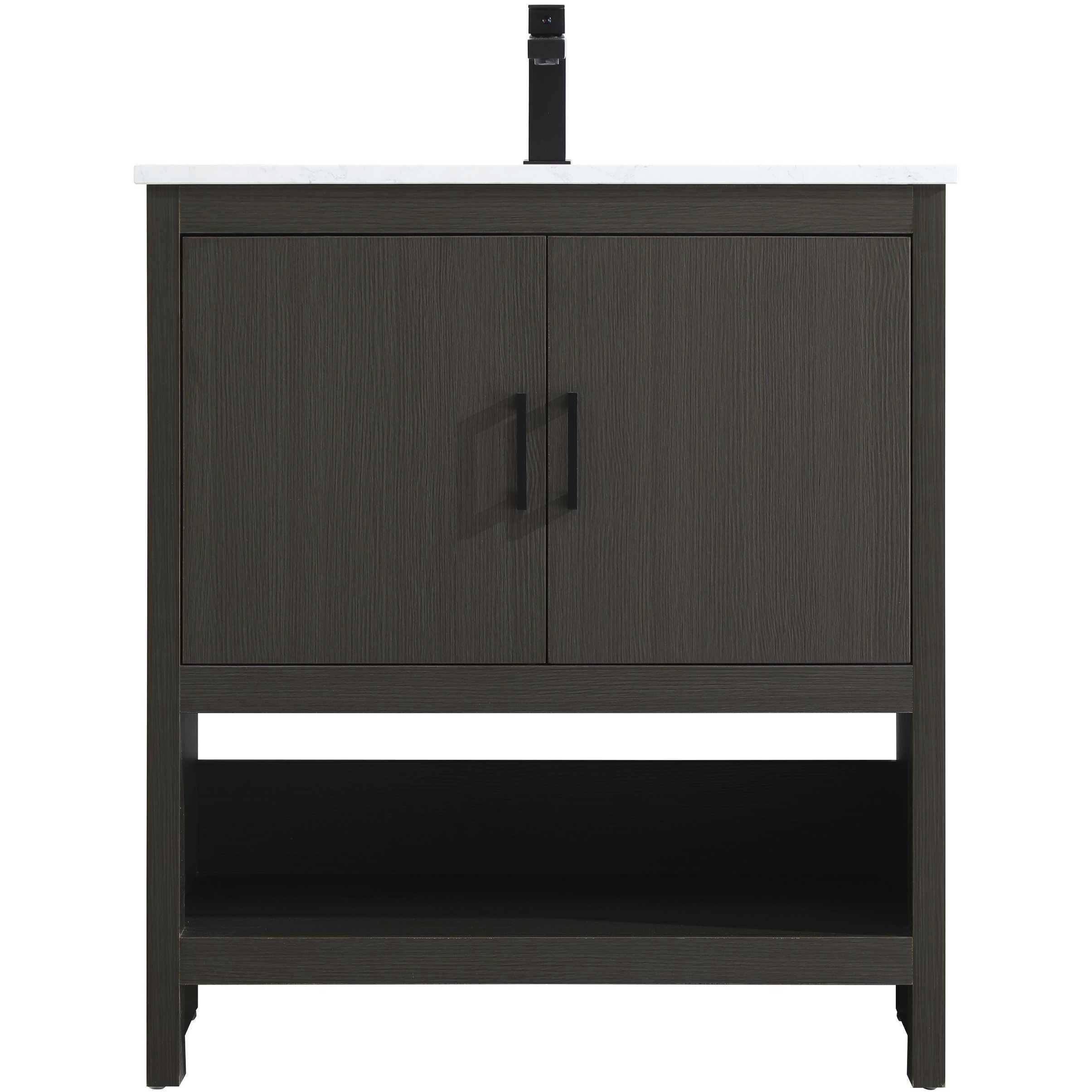 Ira 30 X 34 inch Mocha Brown Bathroom Vanity Cabinet