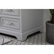 Americana 60 X 22 X 35 inch Grey Vanity Sink Set