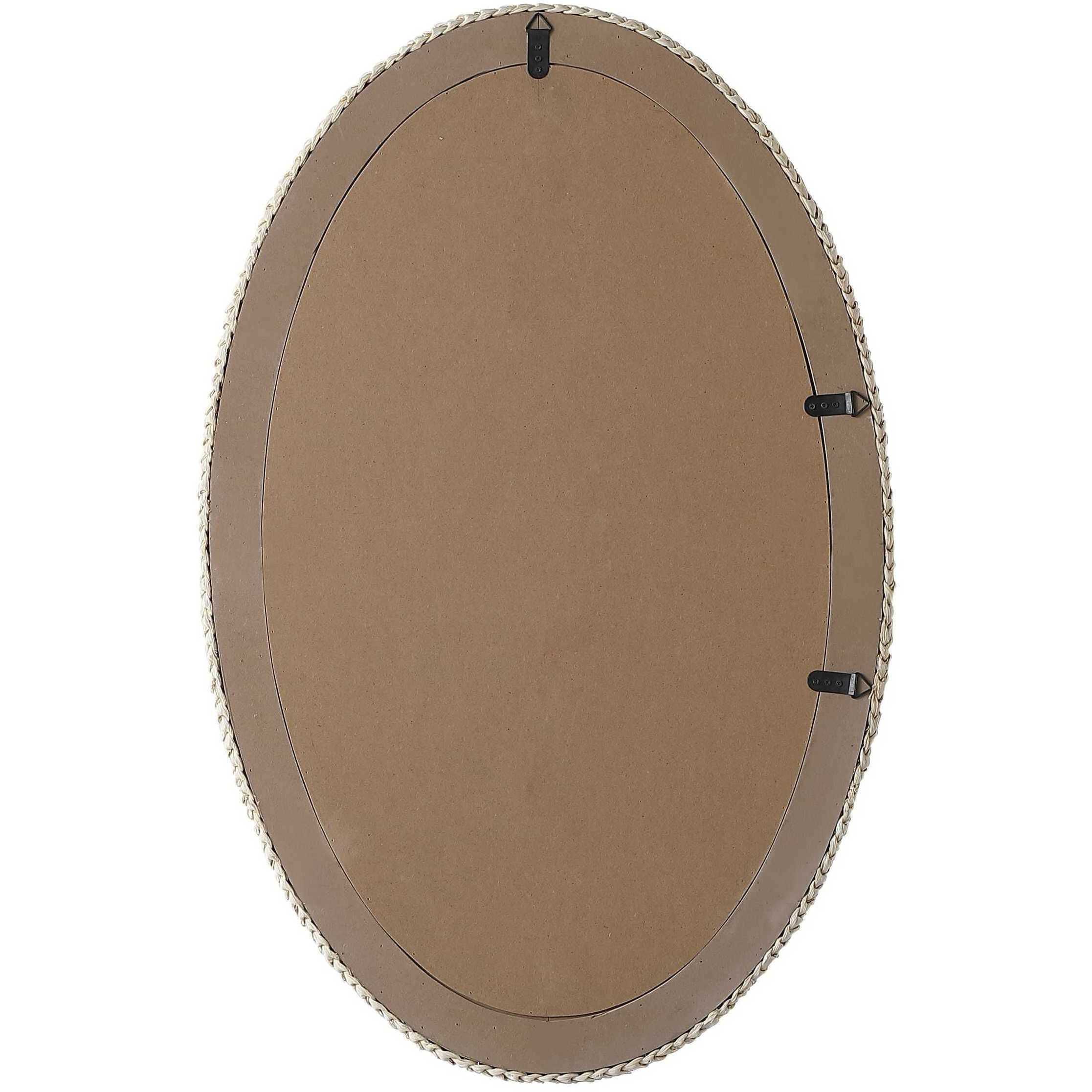 Marlowe 42 X 27 inch Linen White Mirror